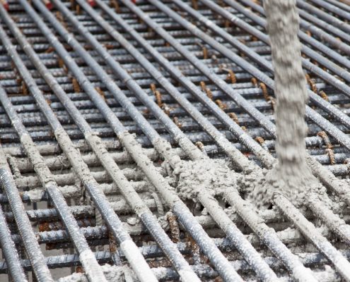 Dufferin Concrete, concrete Pour at the U-Condo project